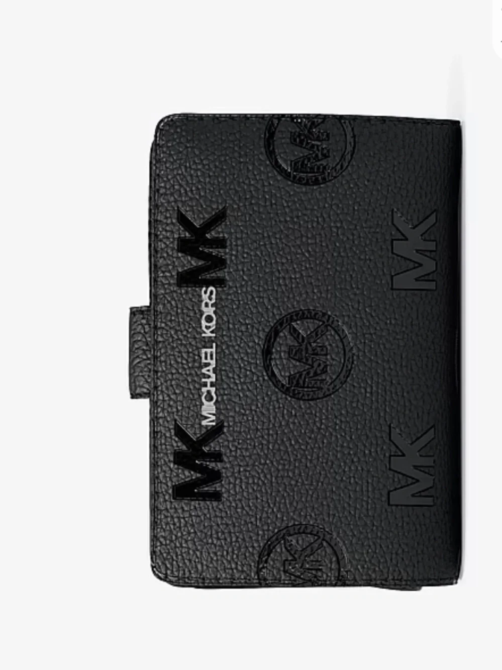 Michael Kors Jet Set Travel Medium Logo Debossed Billfold Wallet Black NWT